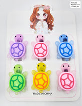 Pack of 12 Pcs Luminous Mini Turtle Figurines - Glow-in-the-Dark Multicolor Resin Sea Tortoises for DIY Ocean Theme Decor & Ornaments